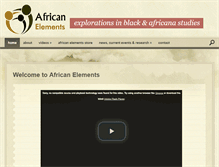 Tablet Screenshot of africanelements.org